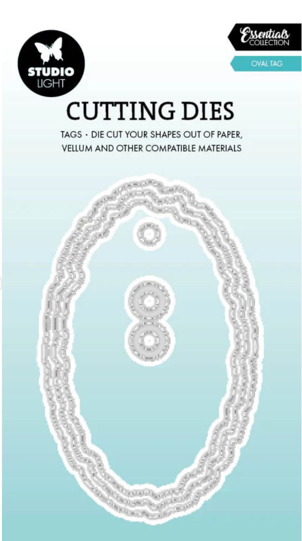 SL Essentials - Torn Edge Tag Oval Die 5pcs