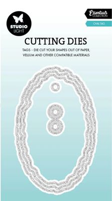 SL Essentials - Torn Edge Tag Oval Die 5pcs