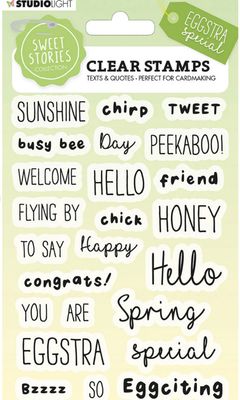 SL SS -  Quotes Small Eggstra Clear Stamp 24pcs