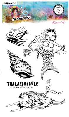ABM - Mermaids So Fish - Ticated Clear Stamp