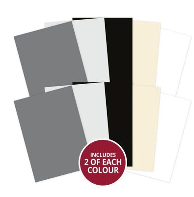 Hunkydory Crafts - Adorable Scoreable A4 Cardstock Monochrome 10pk