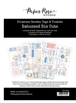 Paper Rose - Primrose Garden Easter Tags &amp; Tickets Embossed Die Cuts