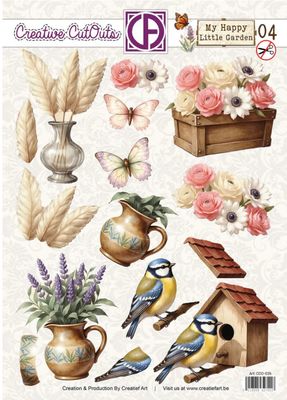 Creatief Art - 3D Die Cut Sheet My Happy Little Garden 04