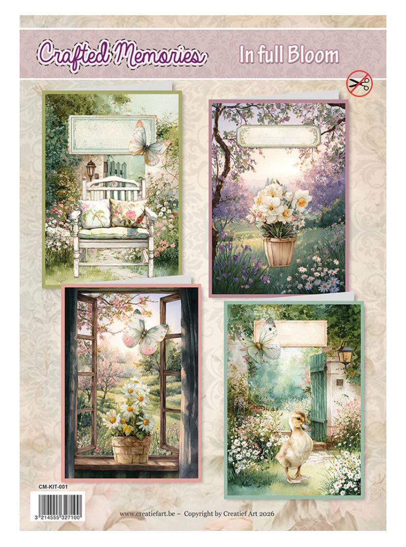 Creatief Art - In Full Bloom Card Kit 4pcs