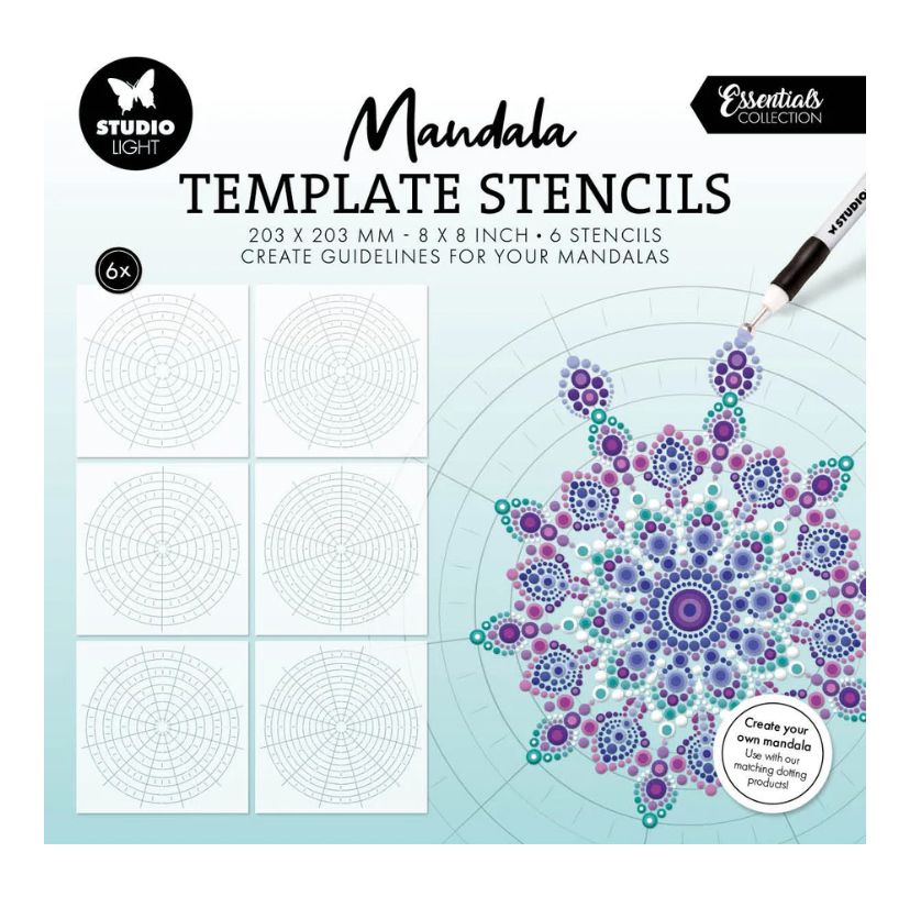 SL Essentials - Mask Mandala Template Stencils 6pcs