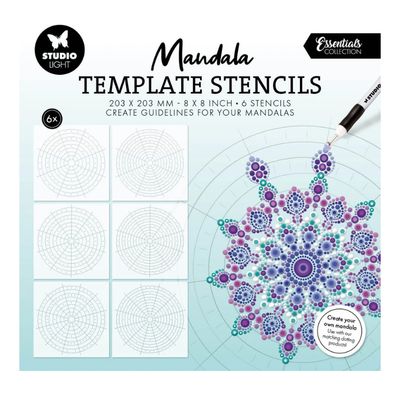 SL Essentials - Mask Mandala Template Stencils 6pcs