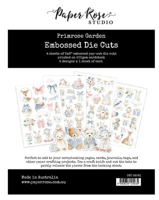 Paper Rose - Primrose Garden Easter 6x8 Embossed Die Cuts