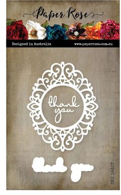 Paper Rose - Clara Oval Lace Frame Cutting Die