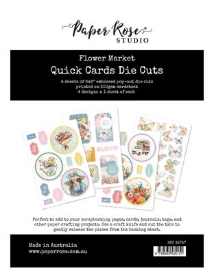 Paper Rose - Flower Shop Quick Cards Die Cuts