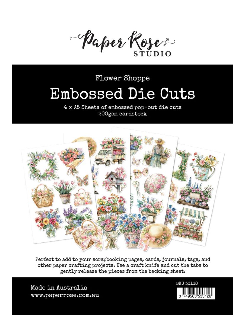 Paper Rose - Flower Shop Embossed Die Cuts