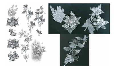 Craft UK - Floral Fuchsia, Silver