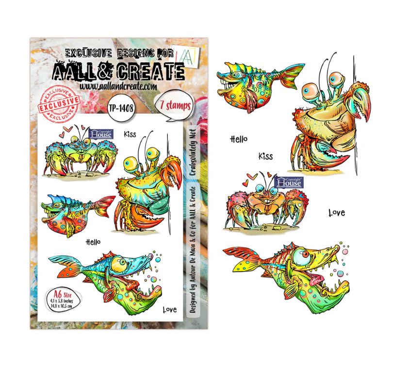 AALL&amp;CREATE - Crabsolutely Not A6 Stamp Set