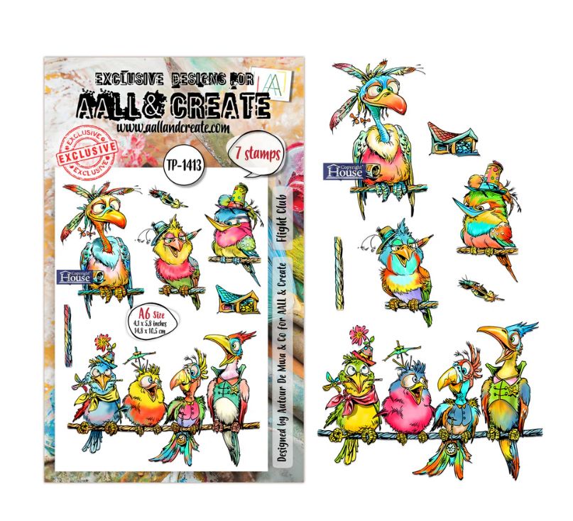 AALL&amp;CREATE - Flight Club A6 Stamp Set