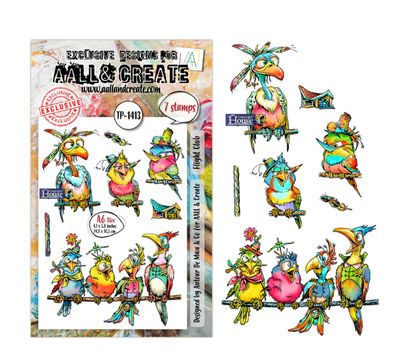 AALL&amp;CREATE - Flight Club A6 Stamp Set