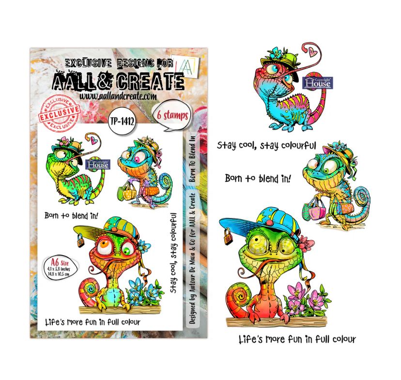 AALL&amp;CREATE - Born To Blend  A6 Stamp Set