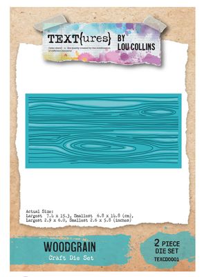 Arden Creative TEXT{ures} - Beneath The Brambles Woodgrain Craft Die Set