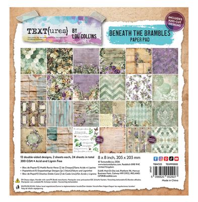 Arden Creative TEXT{ures} - Beneath The Brambles 8x8 Paper Pad