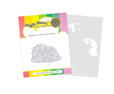 Basketful Of Puppies Die-n-Stencil