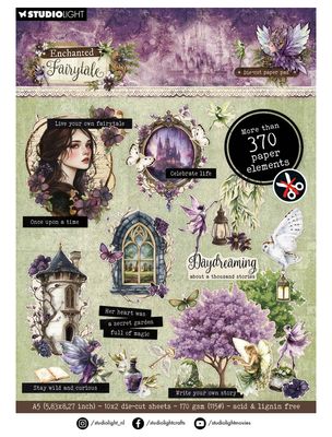 SL - Enchanted Fairytale Die Cut Elements Paper Pad 20 Sheets