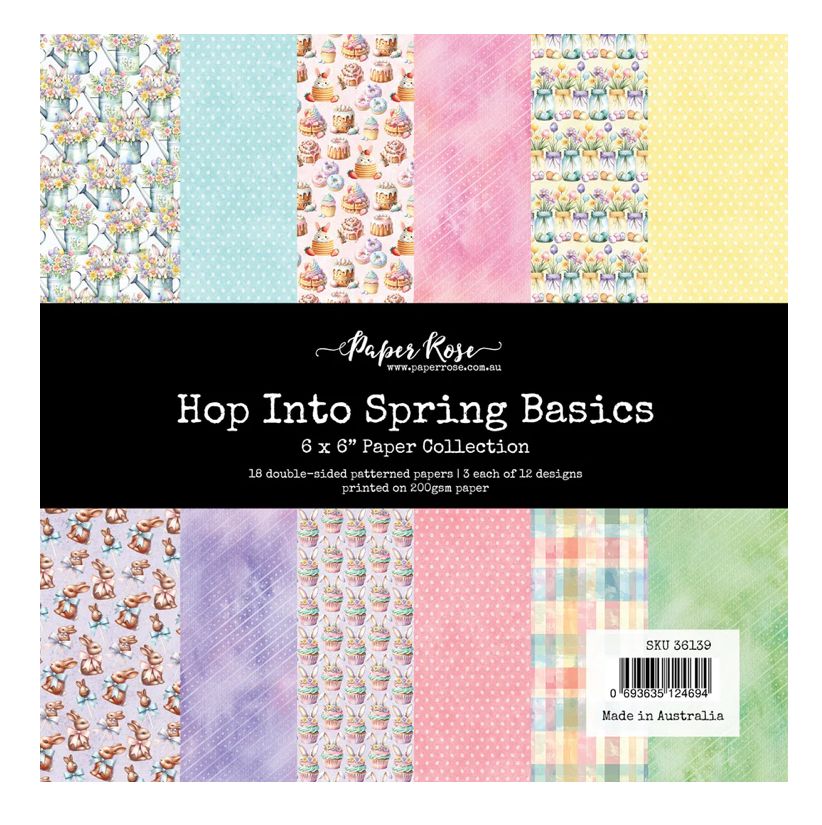 Paper Rose Studio - Hop Into Spring Basics 6x6 Paper Pad