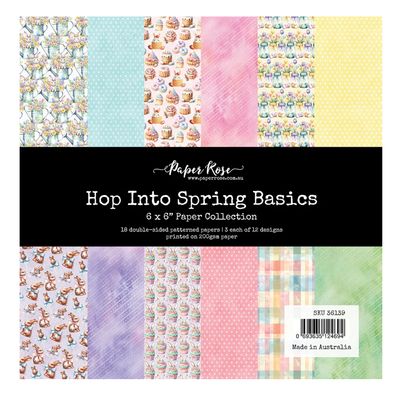 Paper Rose Studio - Hop Into Spring Basics 6x6 Paper Pad