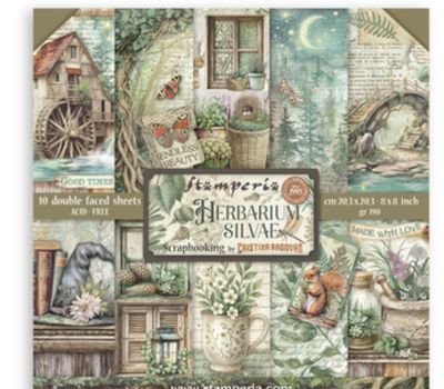 Stamperia - Herbarium Silvae 8x8 Paper Pad