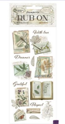 Stamperia - Herbarium Silvae Rub On Botanical Book