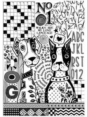 Stamperia - Furry Friends A4 Rice Paper Dogs