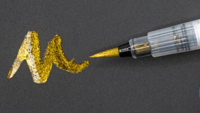Prism Studio - Glitter Brush Marker, Gold