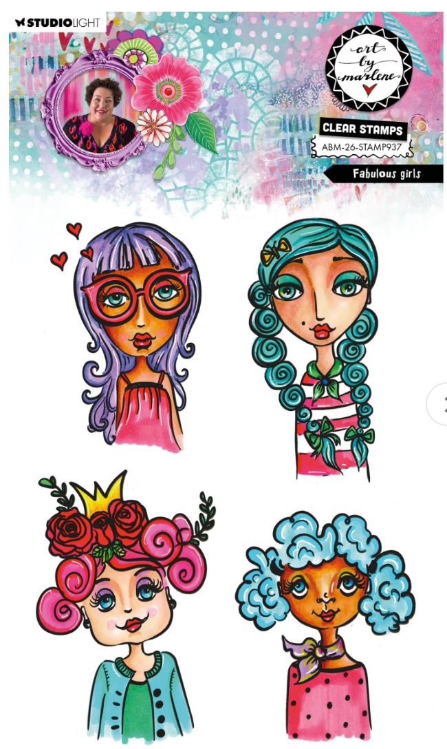 ABM - Fabulous Girls Clear Stamp 4pcs