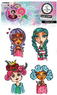 ABM - Fabulous Girls Clear Stamp 4pcs