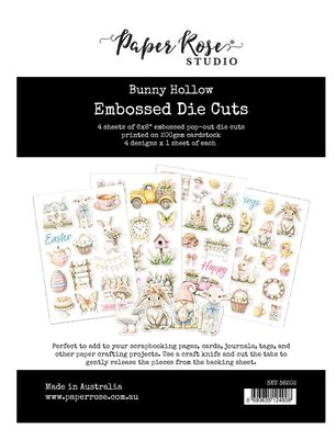Paper Rose - Bunny Hollow 6x8 Embossed Die Cuts