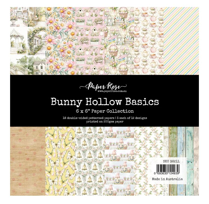 Paper Rose - Bunny Hollow Basics  6x6 Paper Collection