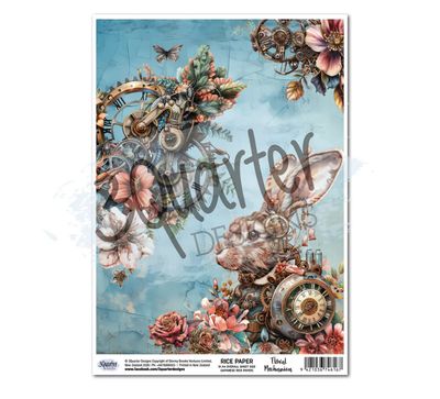 3Quarter Designs - Floral Mechanica A4 Rice Paper