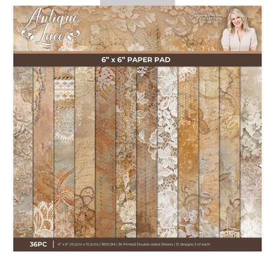 Crafter's Companion - Sara Signature Antique Lace 6x6 Paper Pad