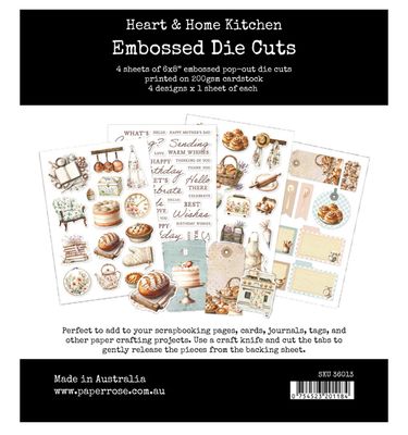 Paper Rose - Heart &amp; Home Kitchen 6x8 Embossed Die Cuts