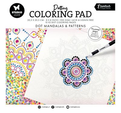 SL Essentials - Dot Mandalas & Patterns Colouring Pages 20 Sheets