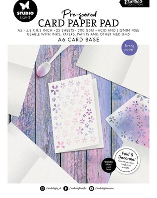 SL Essentials - Pre-Scored A6 Card Base Paper Pad