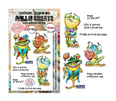 AALL&amp;CREATE - Totally Un-frog-able A6 Stamp