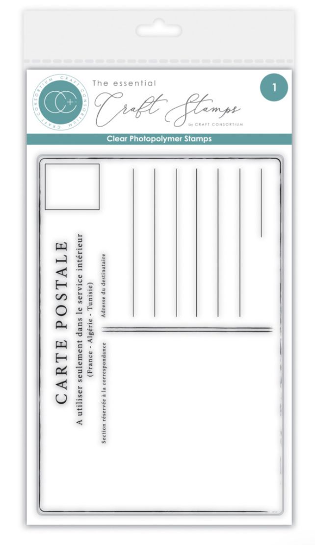 Craft Consortium -  Postcard Clear Stamp