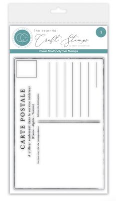 Craft Consortium -  Postcard Clear Stamp