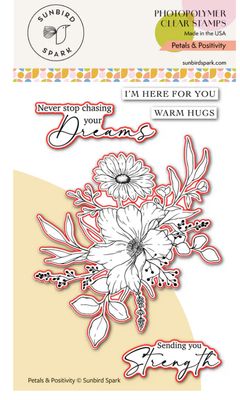 Sunbird Spark - Petals &amp; Positivity Coordinating Crisp Cuts Cutting Dies