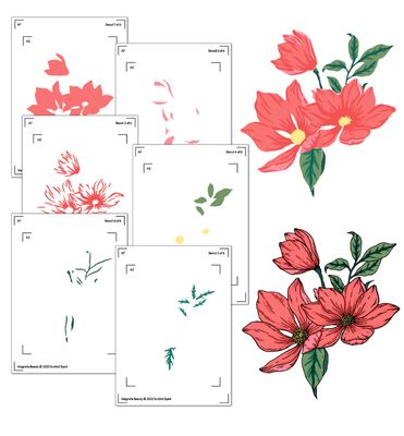 Sunbird Spark - Maganolia Beauty Layering Stencil