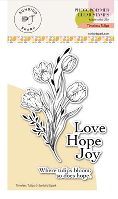 Sunbird Spark - Timeless Tulip Clear Stamp