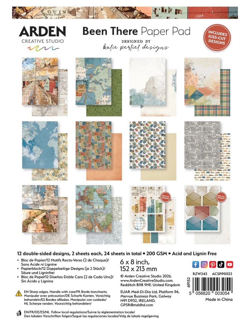 Arden Creative Studio - Been There 6x8in Paper Pad