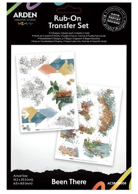 Arden Creative Studio - Been There 6x8in Rub On Transfers