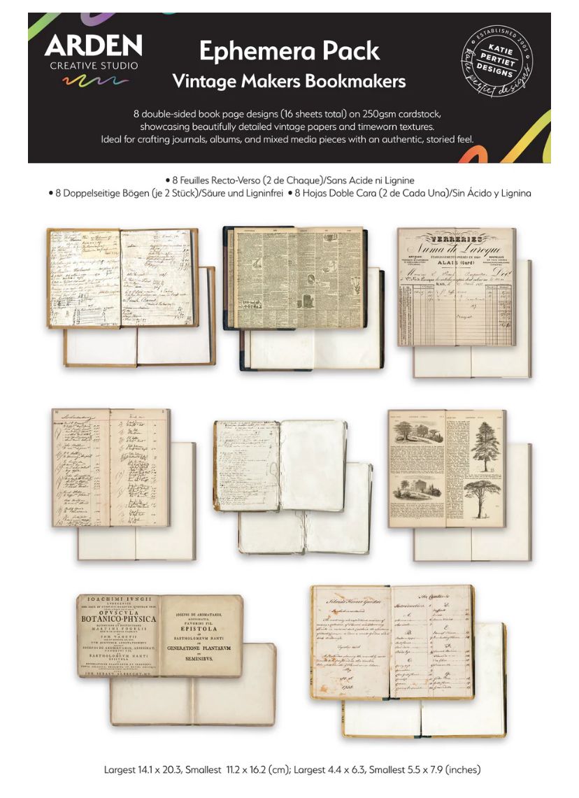 Arden Creative Studio - Vintage Makers Bookmakers Ephemera Pack