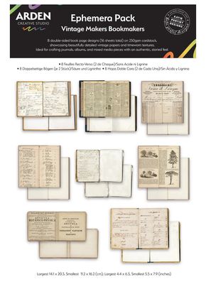 Arden Creative Studio - Vintage Makers Bookmakers Ephemera Pack