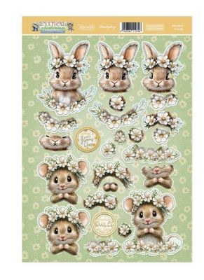 Hunkydory Crafts - Decoupage Topper Sheet, Meadow Friends