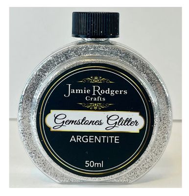 Jamie Rodgers Crafts - Gemstone Glitter Argentite(Silver) 50ml